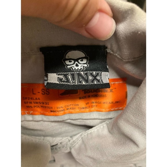 Rare BLIZZARD Red Kap WORLD OF WARCRAFT Jinx Men’s Employee Utility Shirt Large - Picture 2 of 3